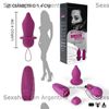 Vibrador anal inalámbrico satinado suave